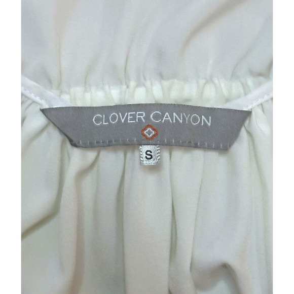 CLOVER CANYON Striped Spaghetti Strap Slip Mini Dress Resort Tropical Blouson SI - Picture 6 of 8